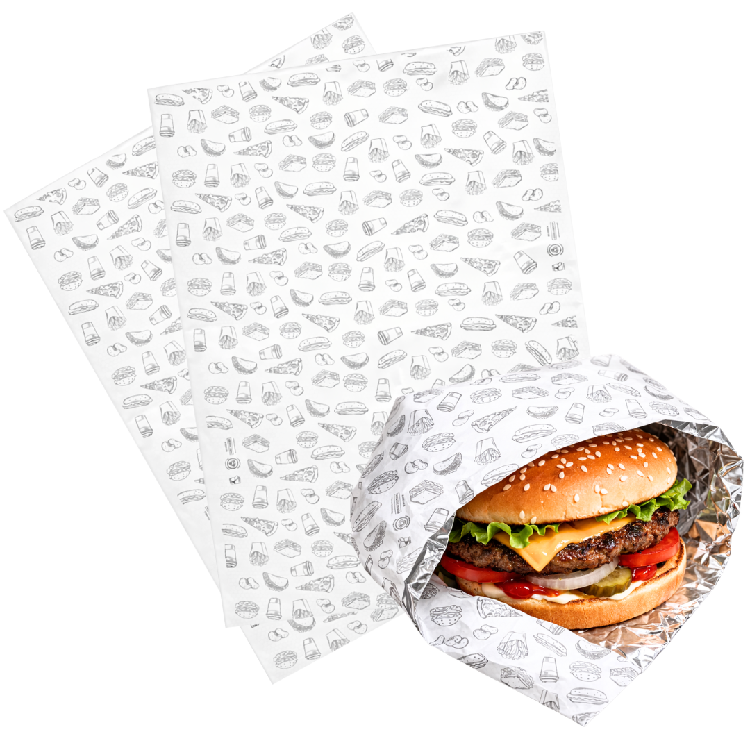 Papel Antigrasa Aluminio Metalizado | 33x34 | Duofresh