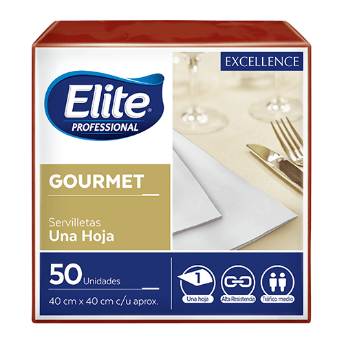 Servilleta Gourmet Elite | Bordeaux (Bordó) | Paquete x50 | IP1434