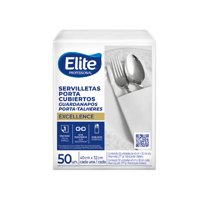 Servilleta Gourmet Porta Cubiertos Elite | Paquete x50 | IP1466
