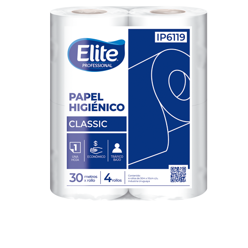 Papel Higiénico Elite | Paquete x4 | 30mts | IP6119