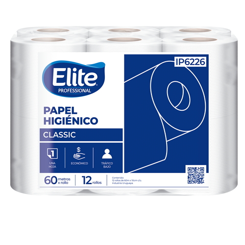 Papel Higiénico Elite | Paquete x12 | 60mts | IP6226