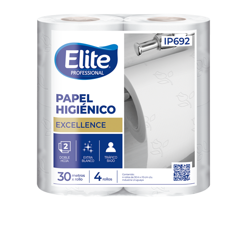 Papel Higiénico Elite | Paquete x4 | 30mts | IP692
