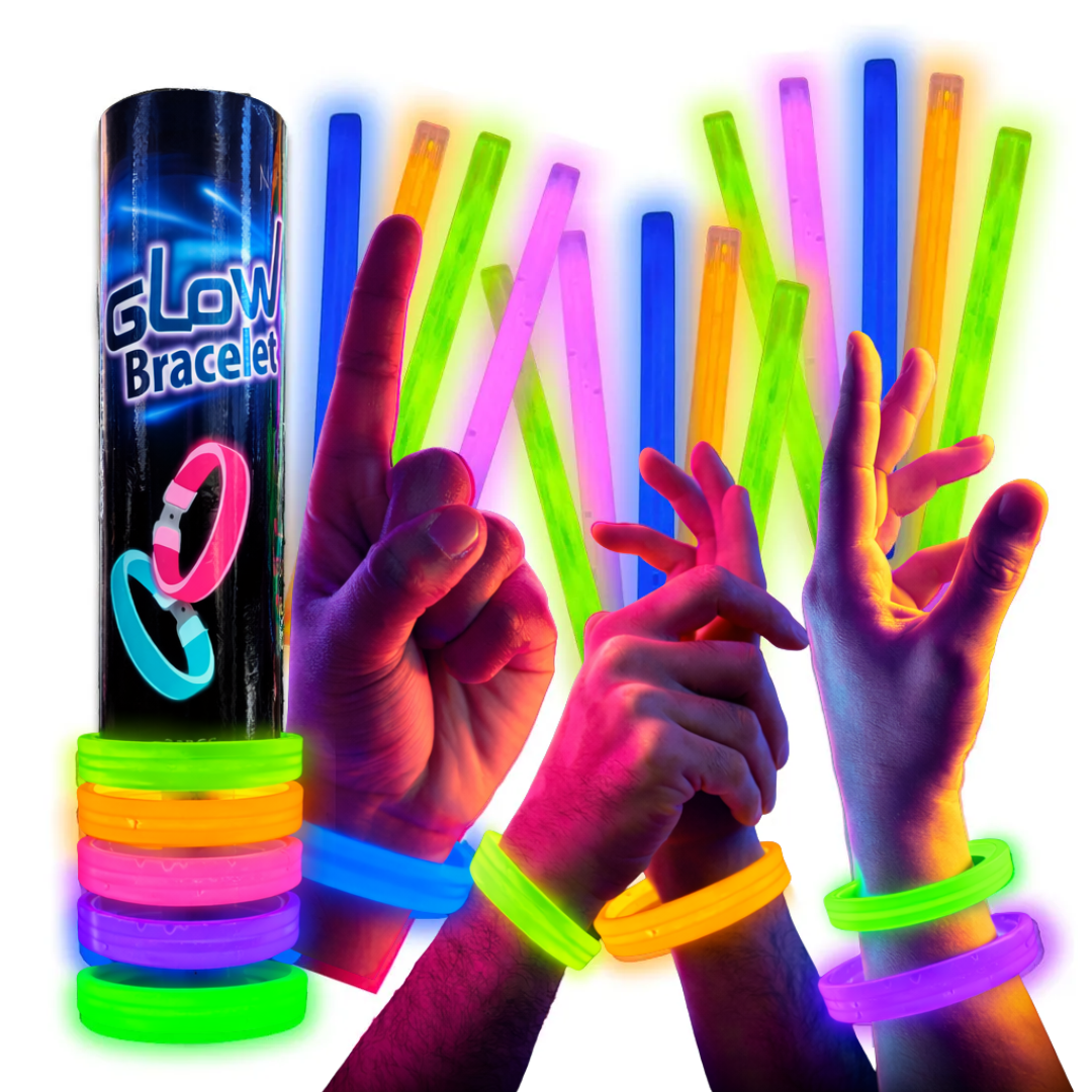 Pulseras Neón Gruesa Fluorescentes Luminosas
