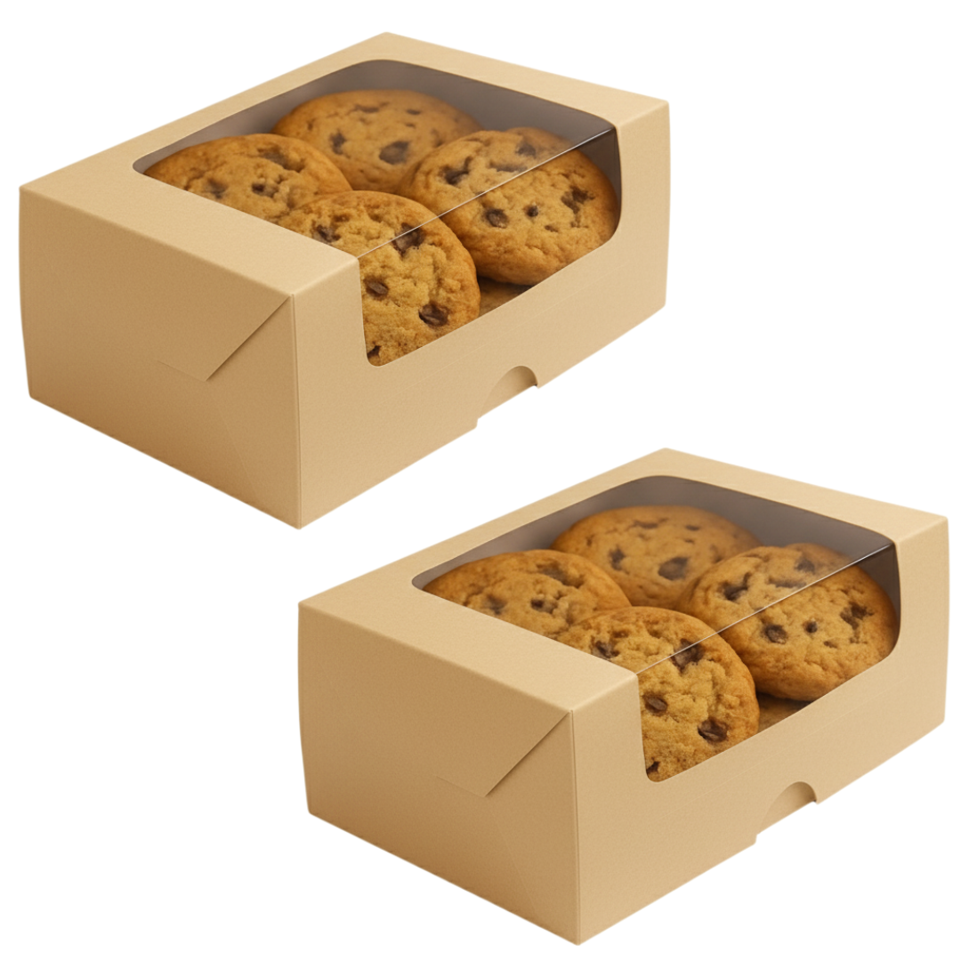 Caja Con Visor Amplio | 15x10.5x6 | Ideal Cookies, Macaroons, Masitas
