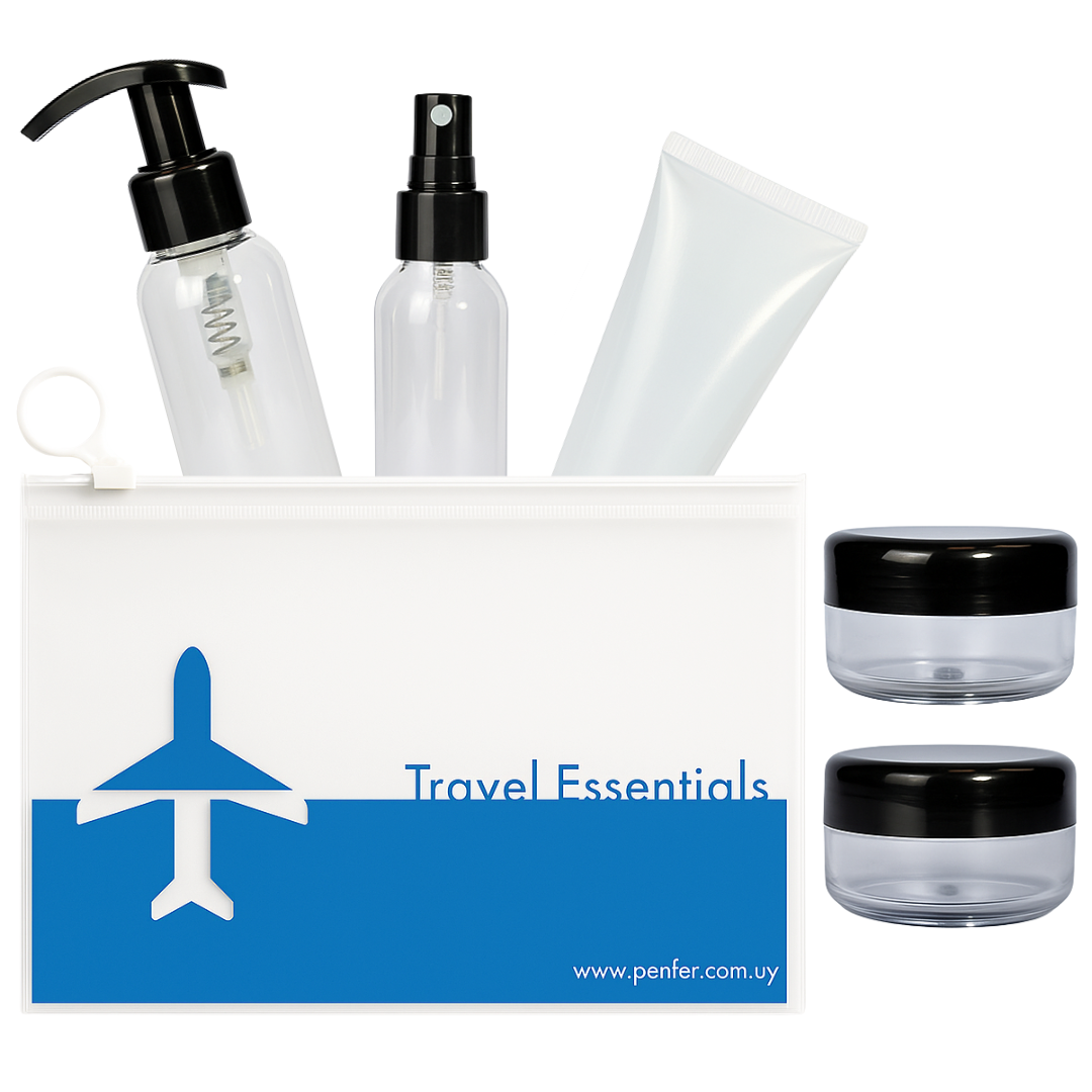 Kit de Viaje Portátil 1 | Apto para Avión | Equipaje de Mano