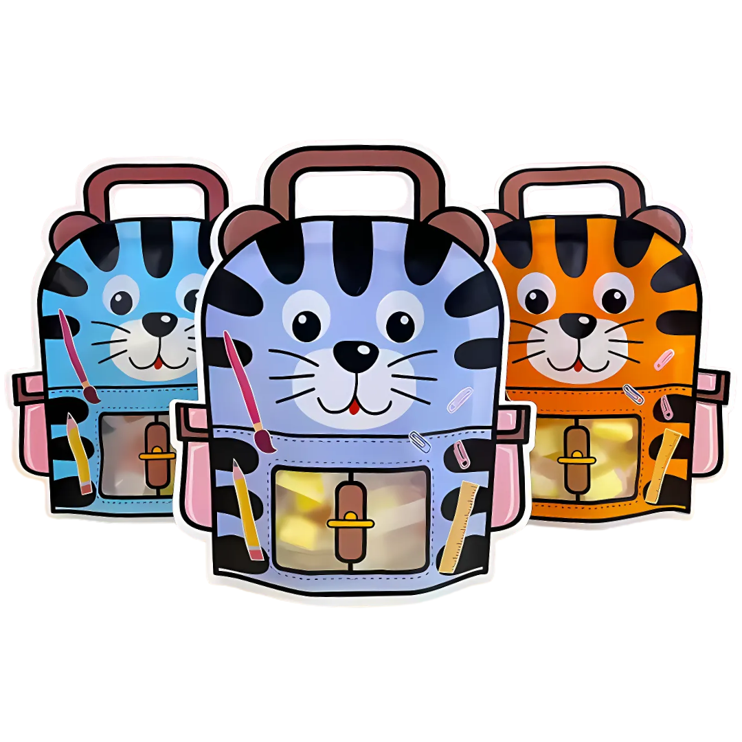 Bolsa Ziploc Infantil | Diseño Mochila | Ideal Sorpresitas, Golosinas