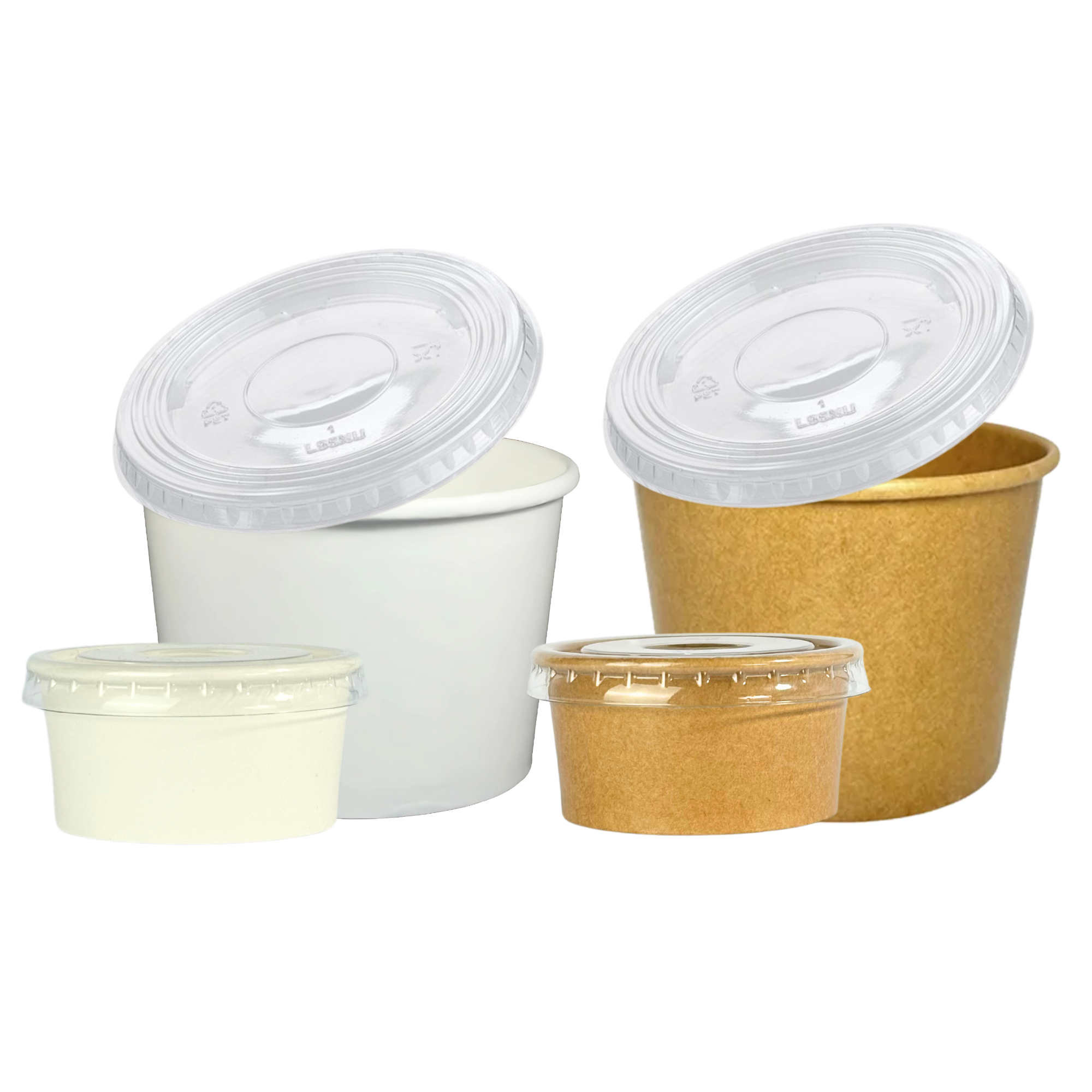 Salsero de Polipapel Dips | Pote Para Aderezos | Tapa PET