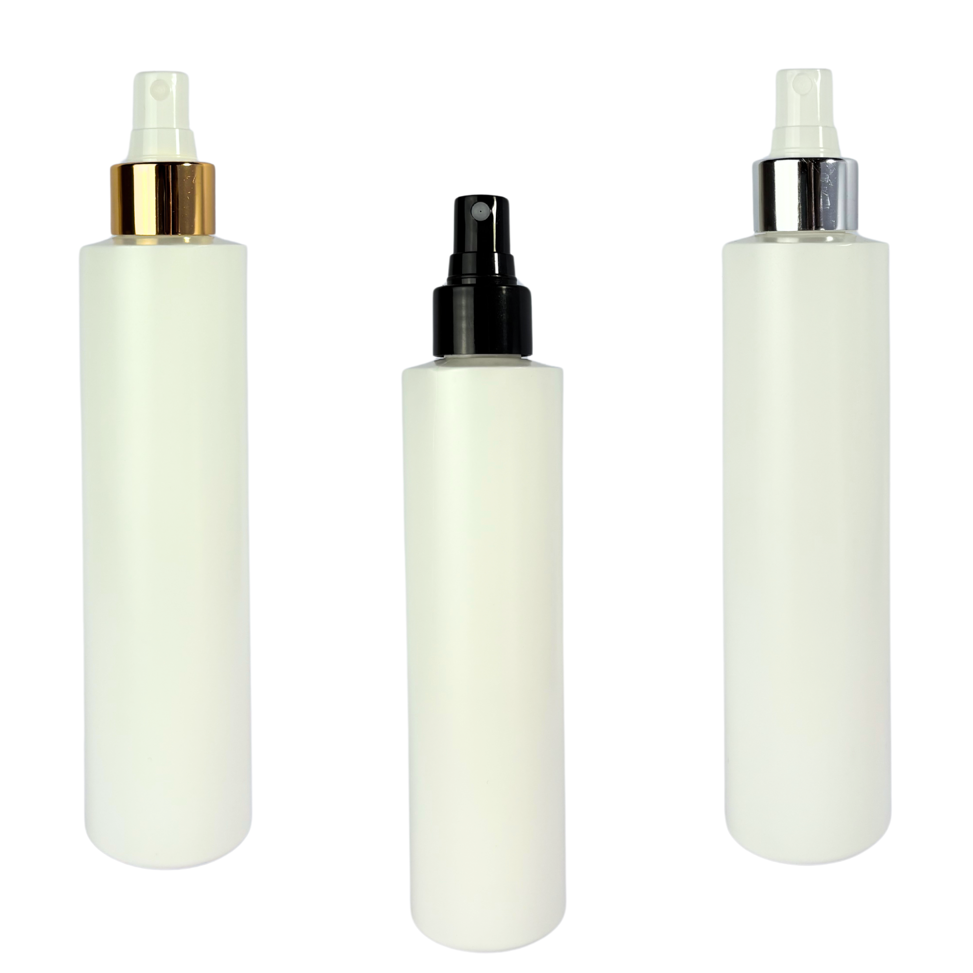 Tubo Cosmético Cilíndrico PAD | 200ml | Blanco | Spray