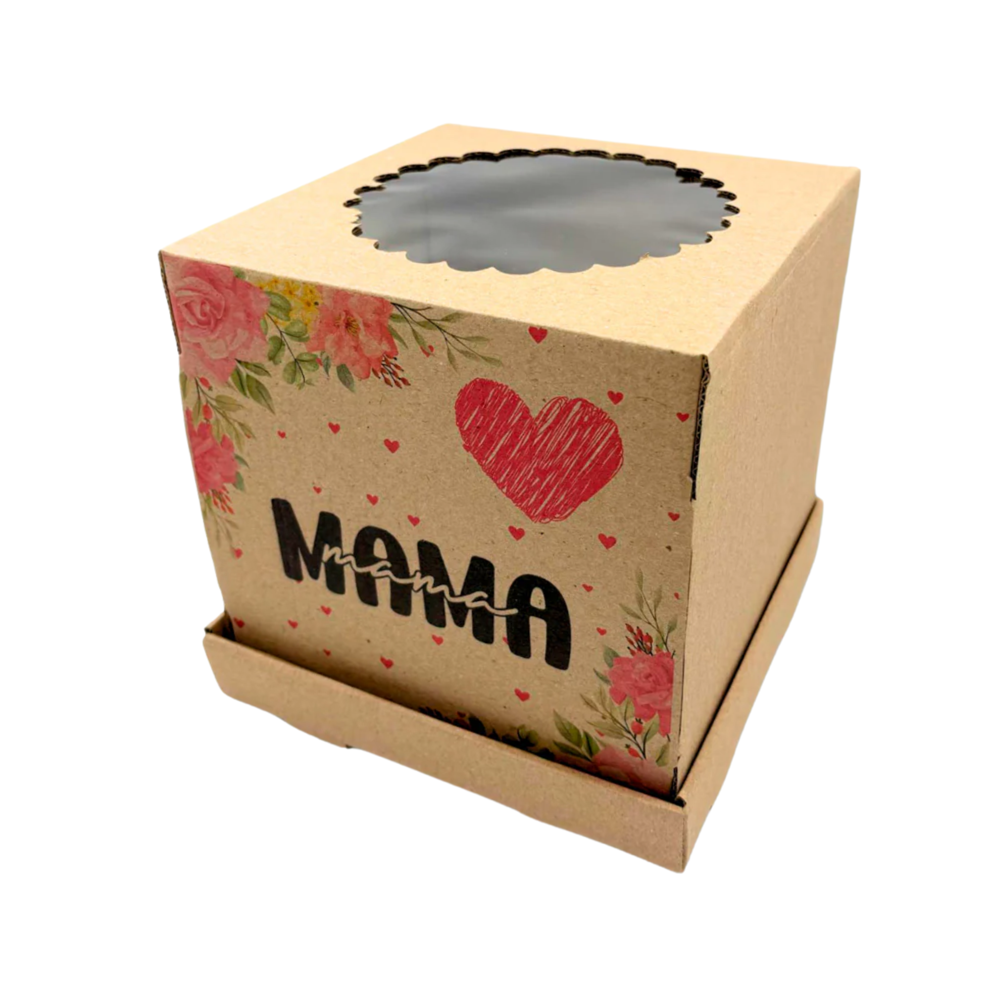 Caja Microcorrugada Día De La Madre | Estilo Cuadrado | 2 Tamaños