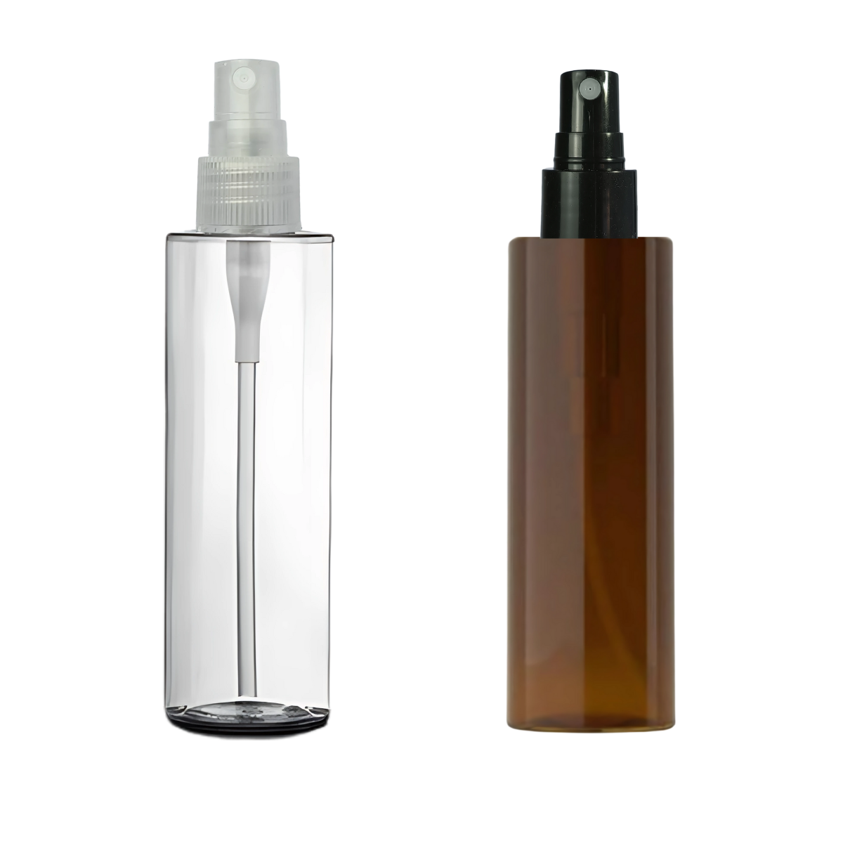 Frasco PET Heaven Con Spray | 30ml - 100ml | Transparente o Ámbar