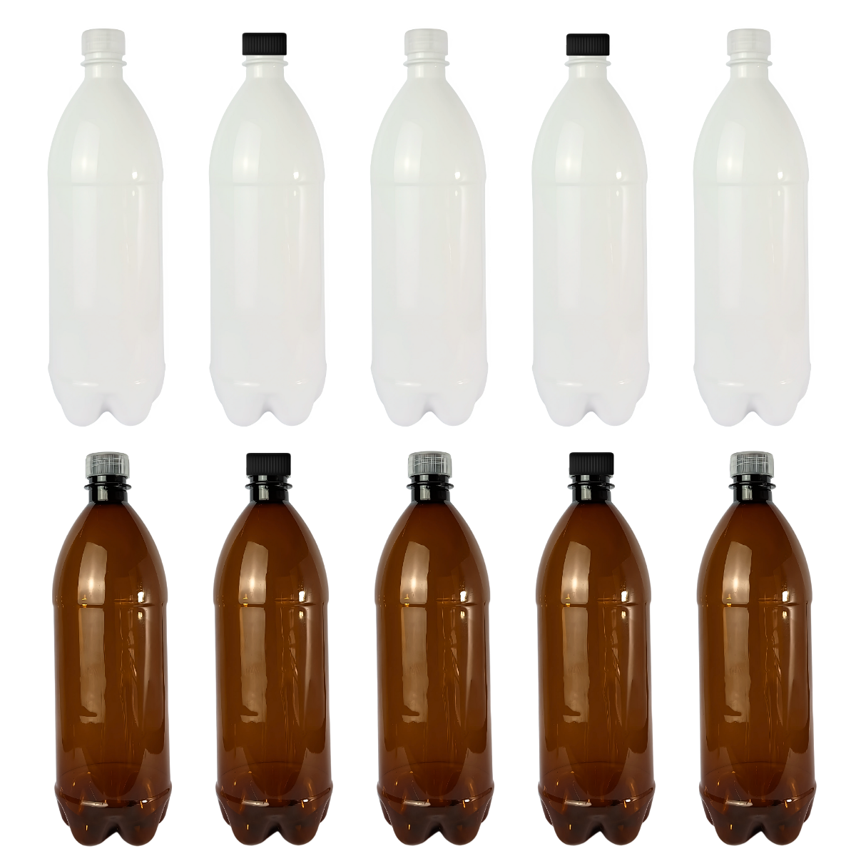 Botella PET | 1 Litro | Tapa Ciega Precintada