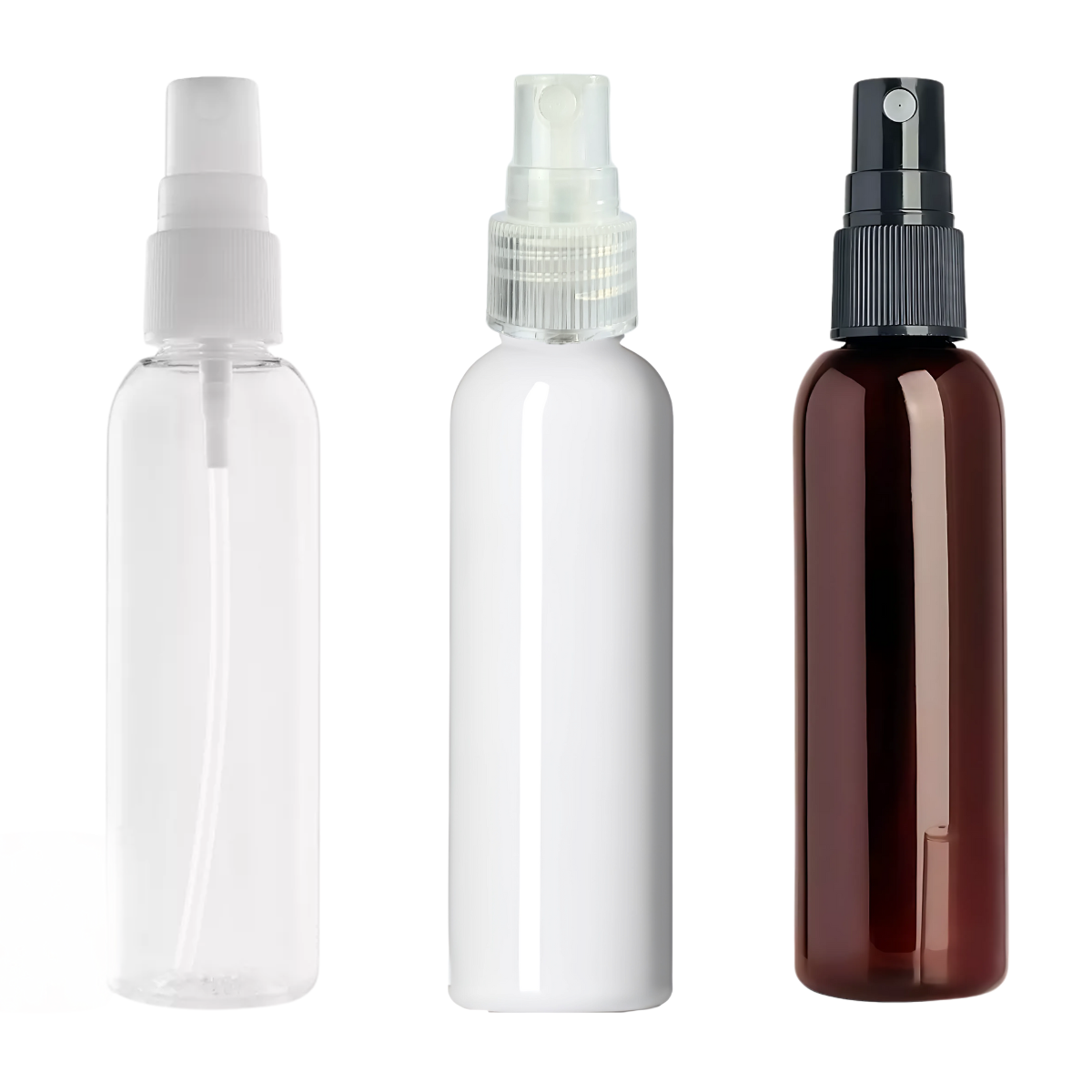 Frasco PET con Spray | Tres Colores | Varias Medidas