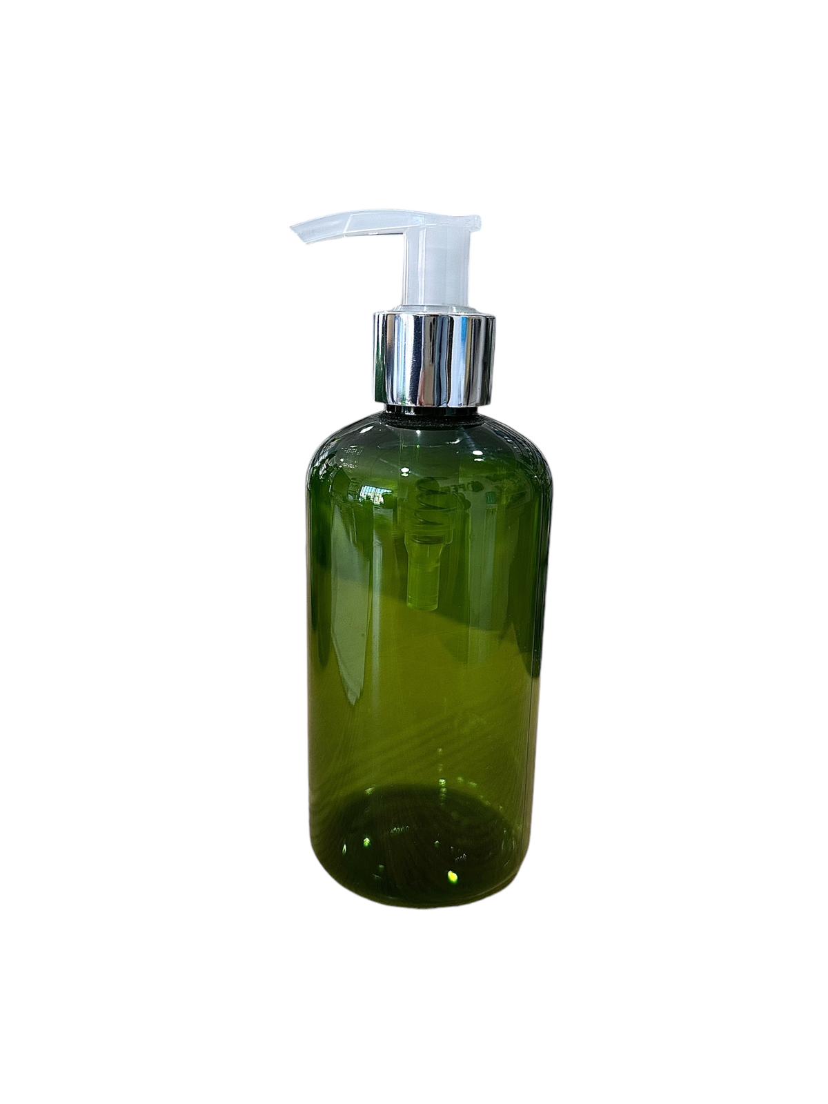 Frasco 250 PET verde R24 c/cremera