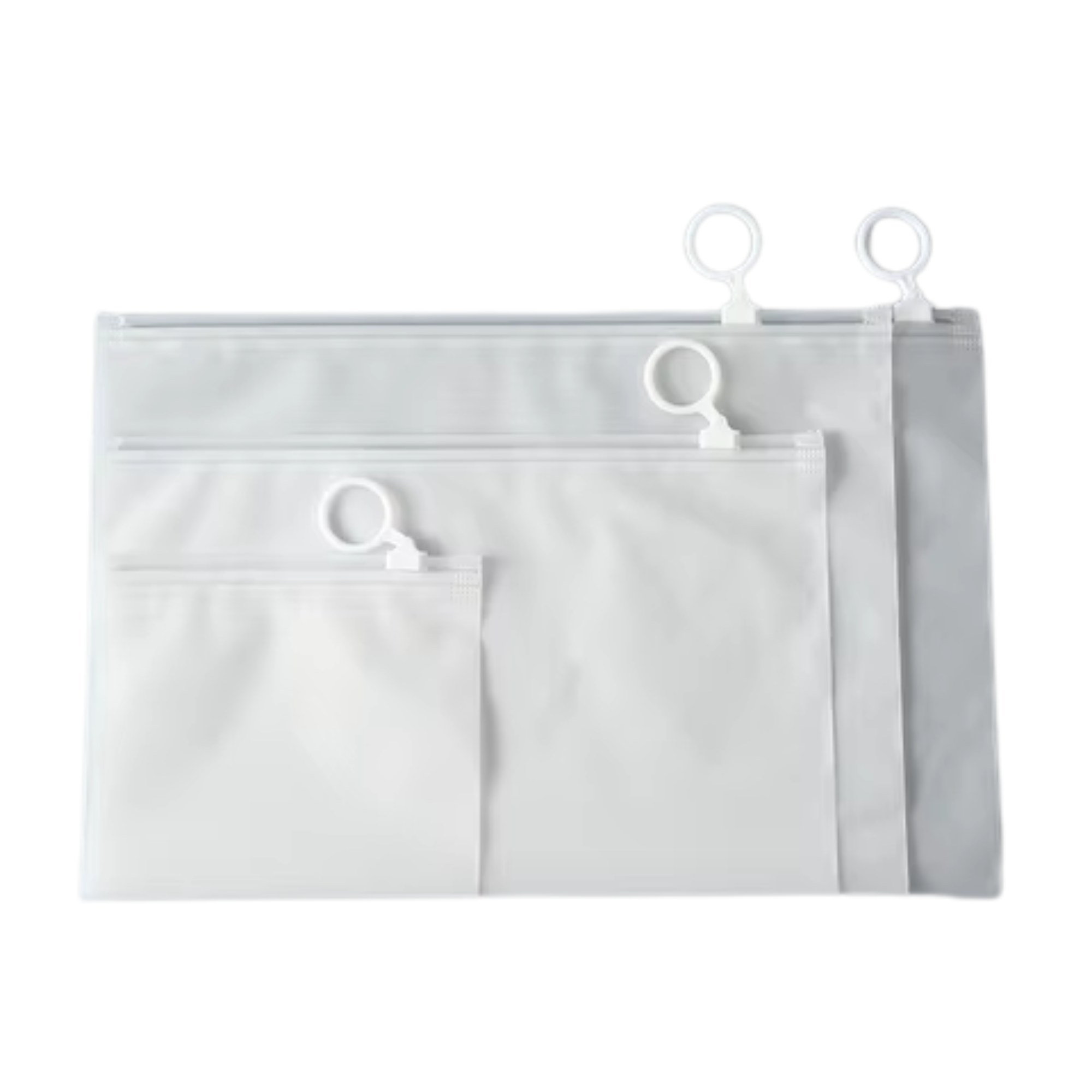 Bolsas Esmeriladas Con Anillo y Cremallera (7 tamaños)