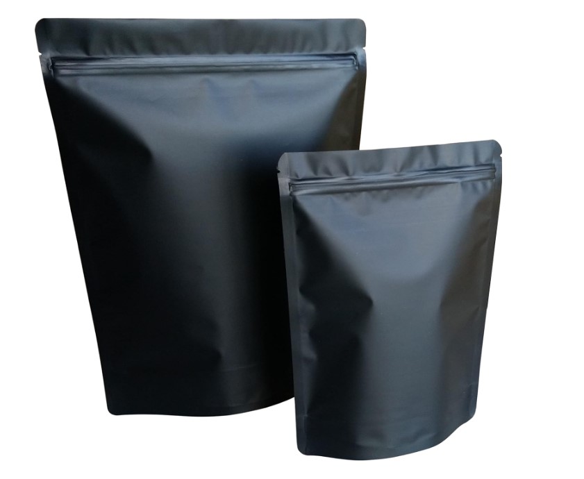 Bolsa Aluminio Ziploc Color Negro Satinado (4 tamaños)