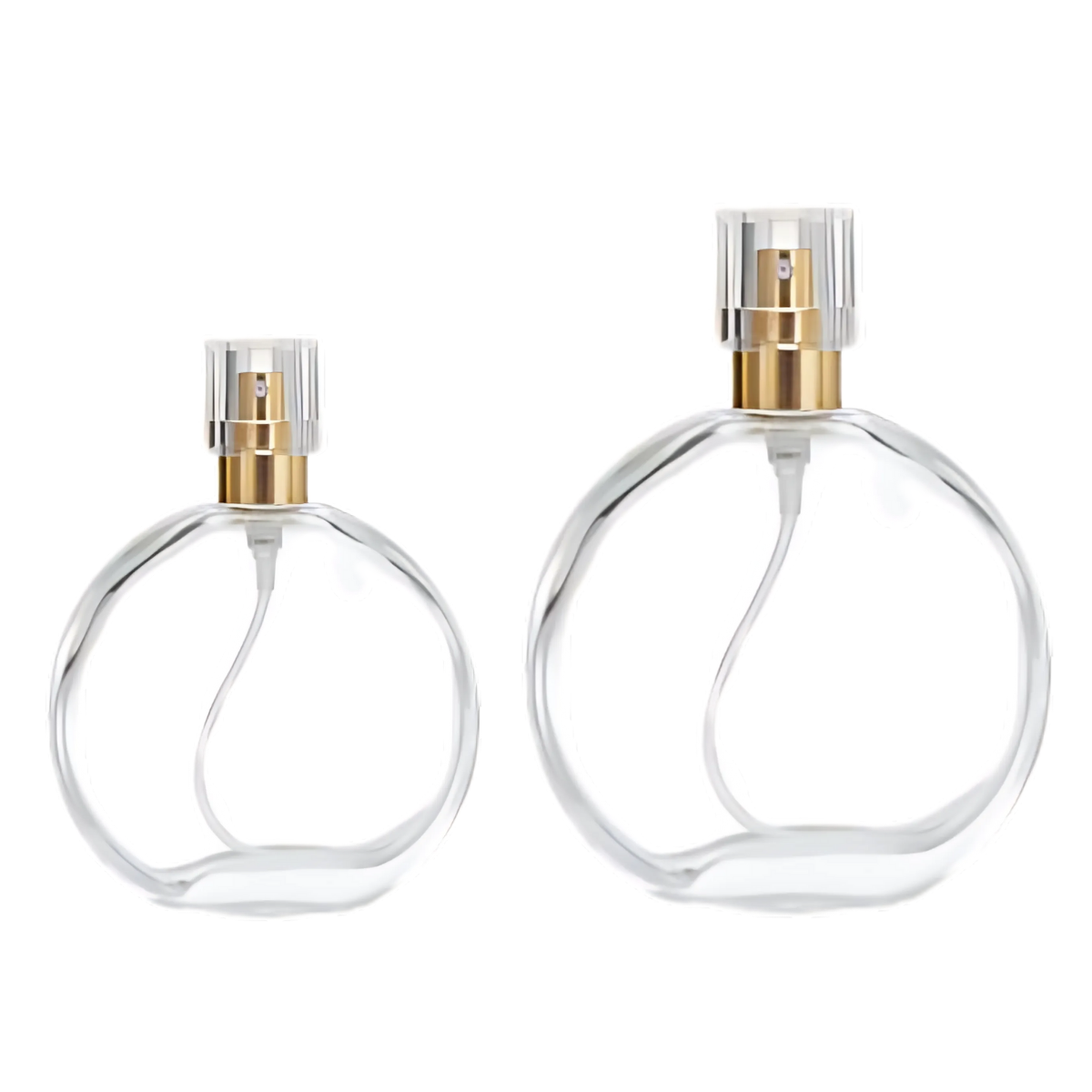 Frasco Perfume Plano Circular | Spray a Presión | 50ml - 100ml