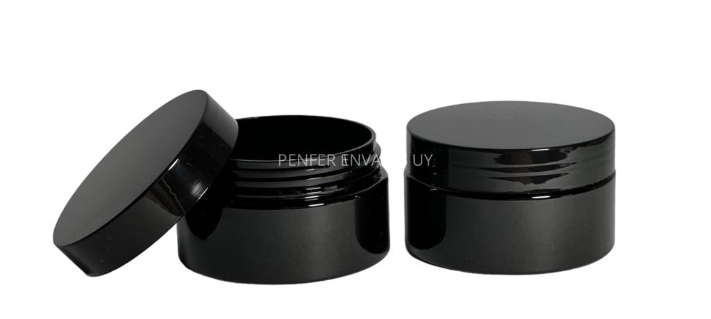 Pote Cosmetico PET color Negro 100grs