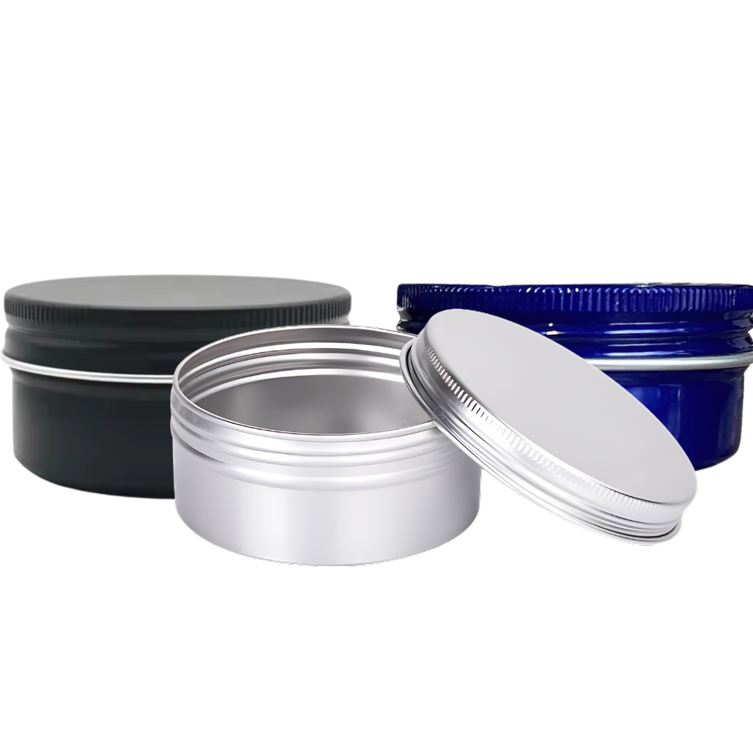 Lata Cosmética 30 Grs | Azul - Negro - Plata