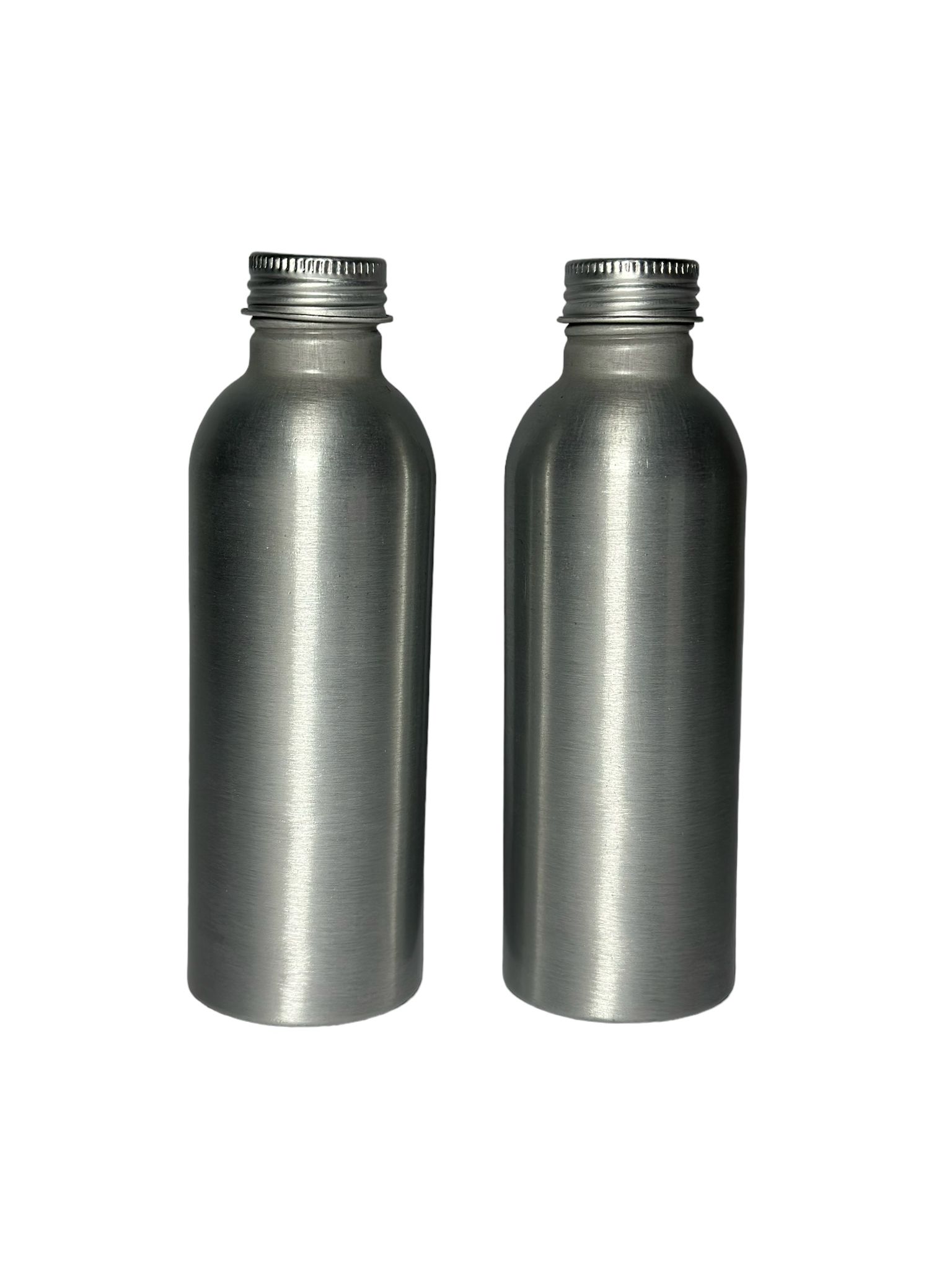 Botella aluminio 160ml con tapa rosca de metal