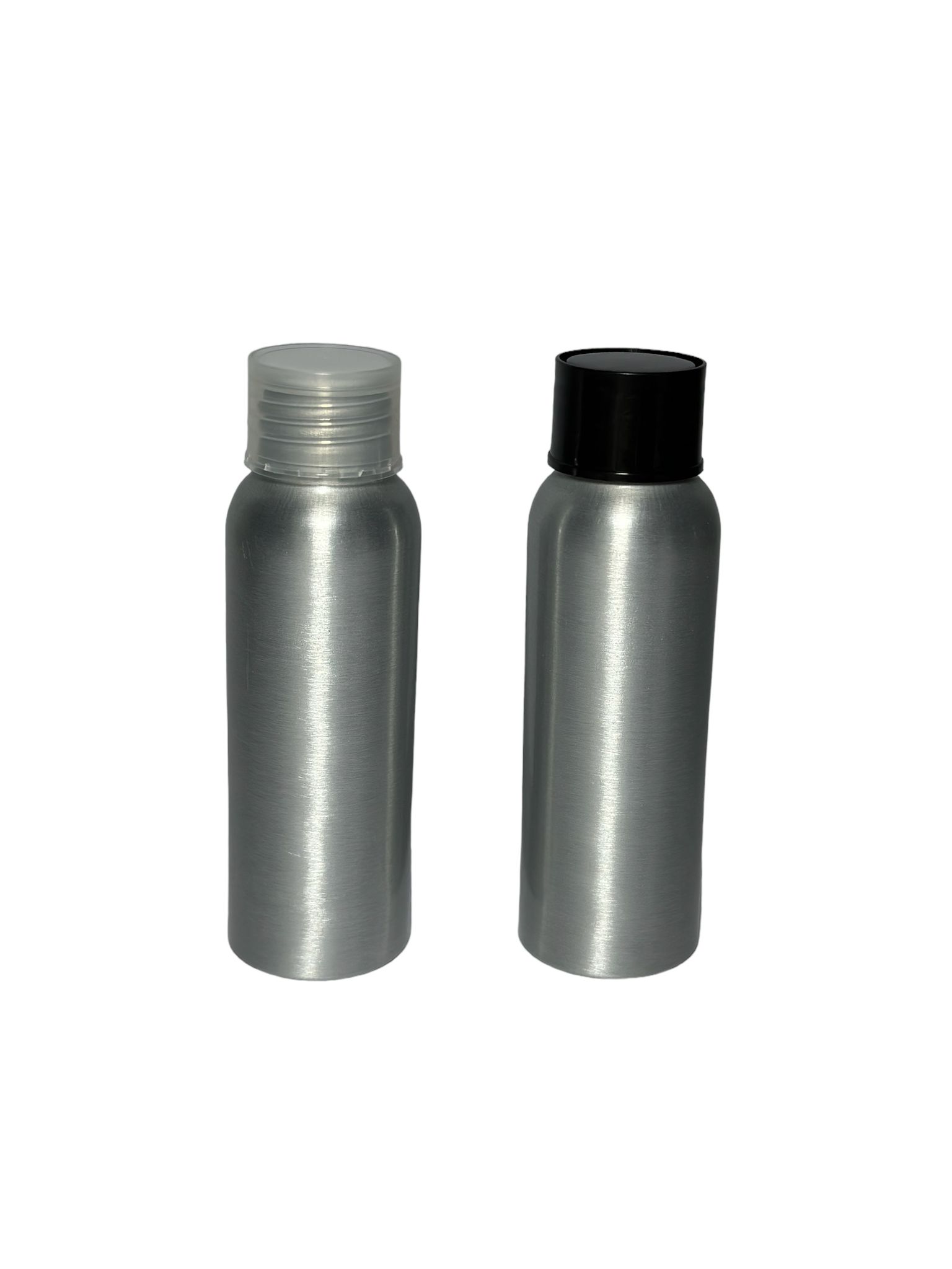 Botella aluminio 80ml con tapa ciega cosmetica.