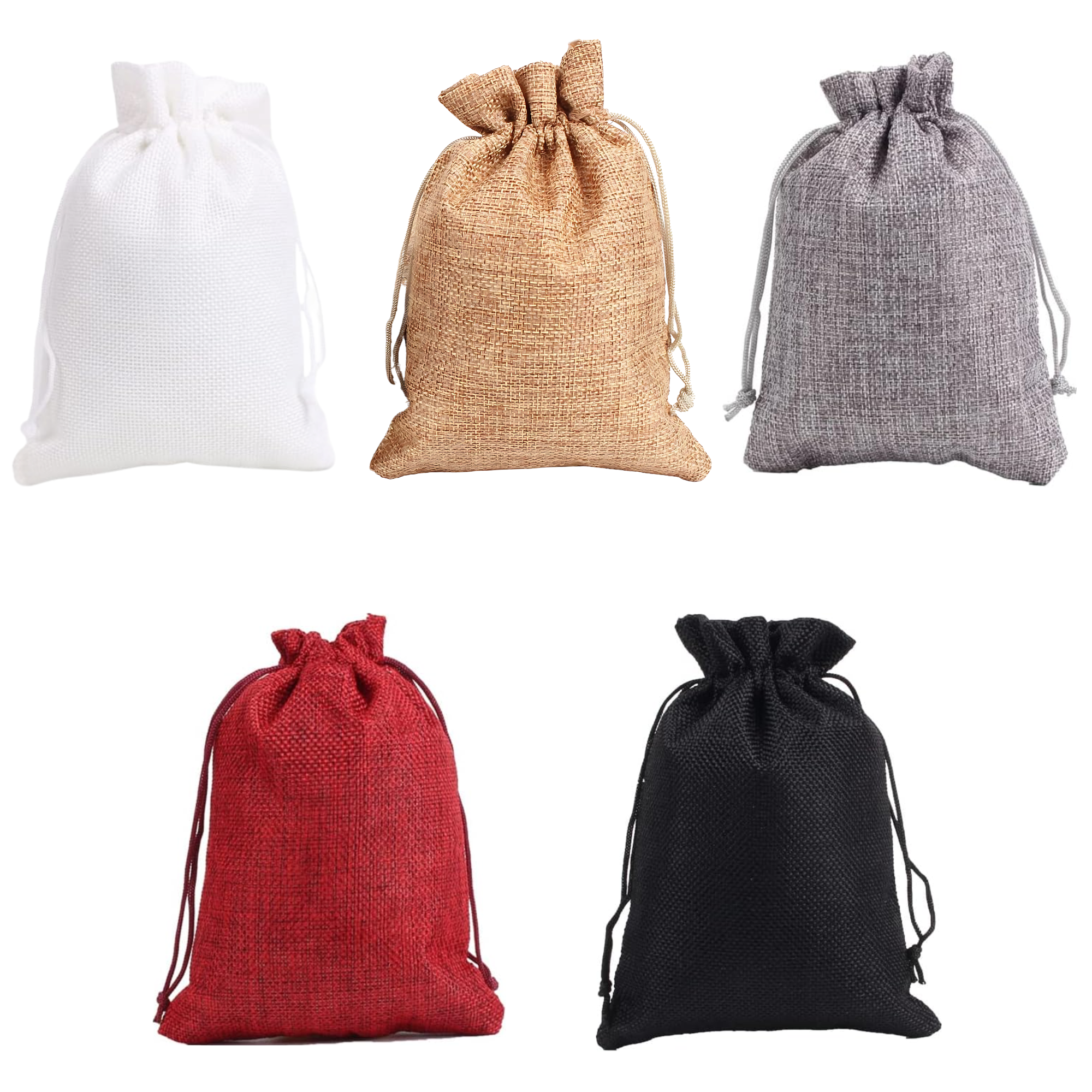 Bolsas Yute Arpilleras | 6 Tamaños | 5 Colores