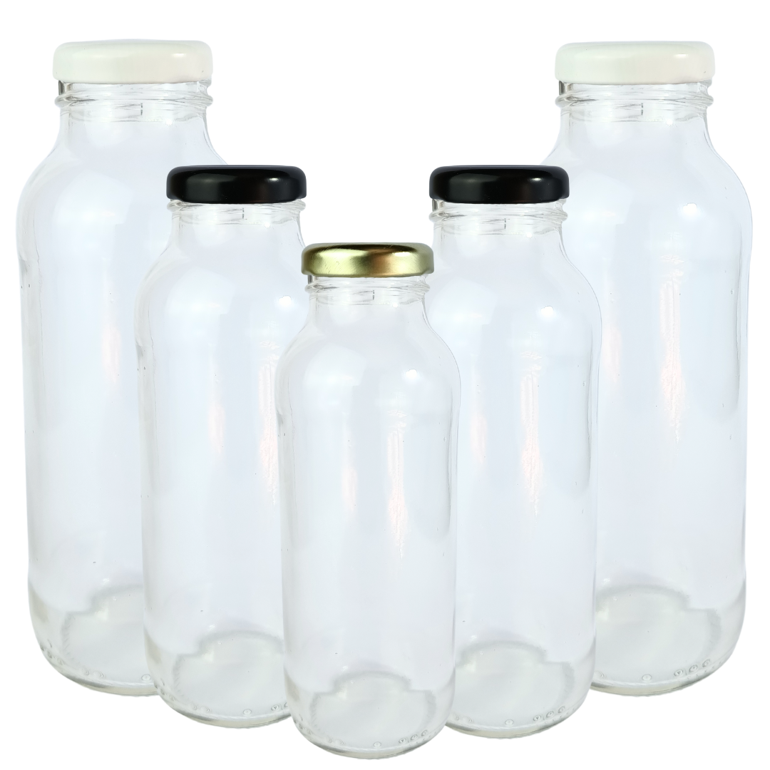 Botella Vidrio | Boca Ancha | Ideal Jugo