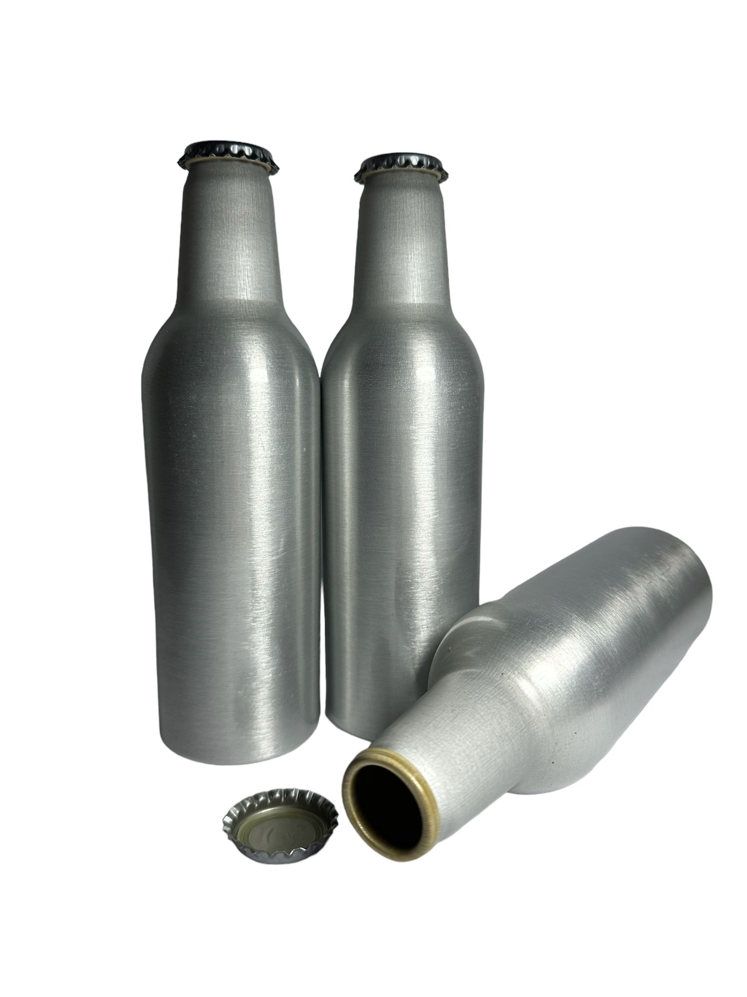 Botella de Aluminio 355ml con Tapa Corona