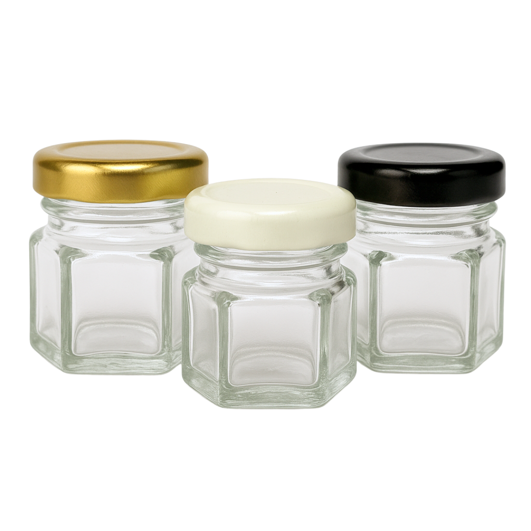Bollón Vidrio Mini Hexagonal | 40 ml