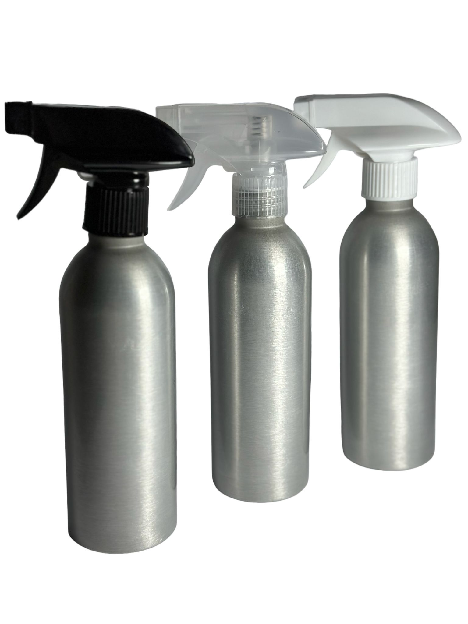 Botella de Aluminio 275ml con Gatillo (en color blanco o negro)