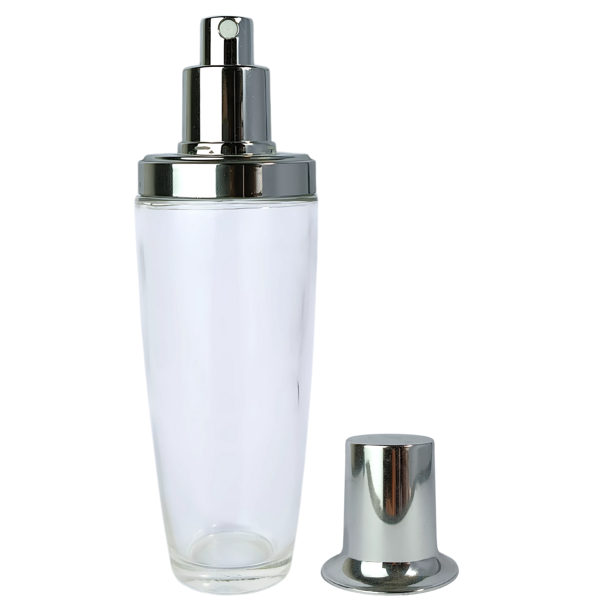Frasco Perfume Cónico | 100 ml | Tapa Plateada