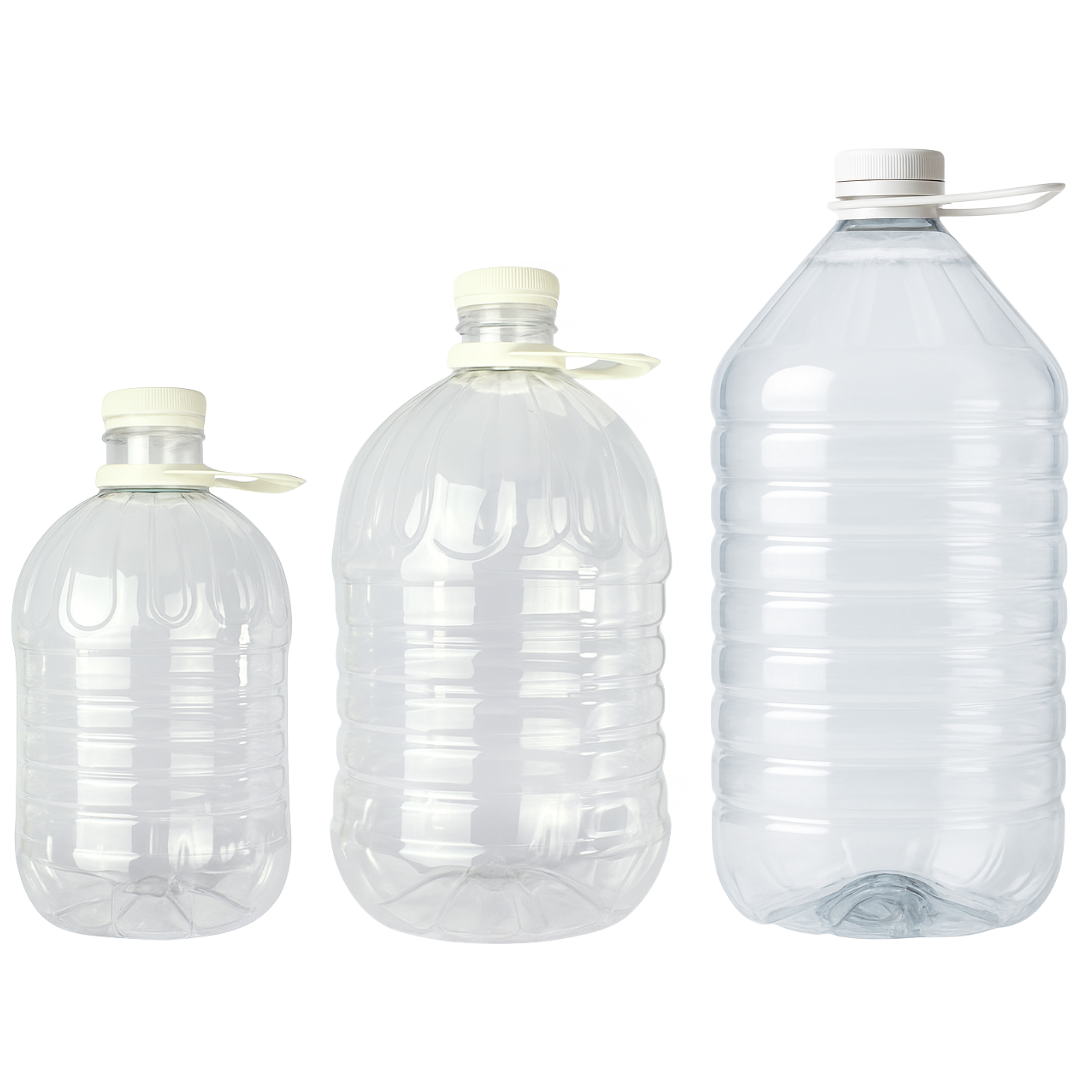 Bidón Pet Con Tapa Precintada y Asa | 3L - 5L - 10L