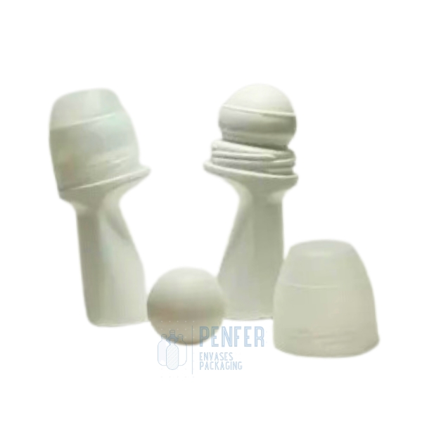 Envase Roll-on Plástico 55 ml diseño Ergonómico