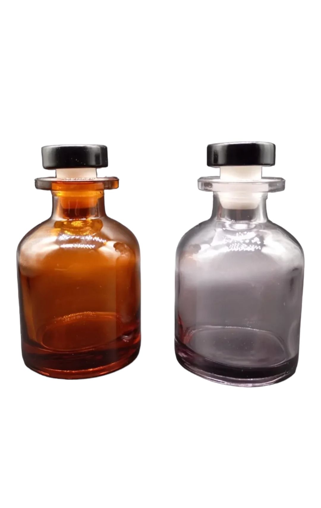 Difusor Vidrio 100ml con Tapón Negro