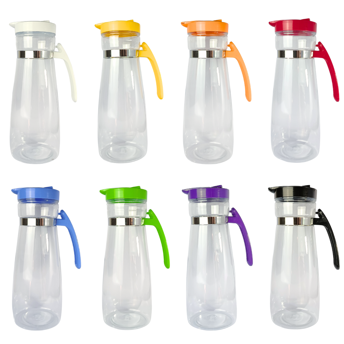 Jarra Plástico PET | 1700ml | Tapa Varios Colores (G1500)