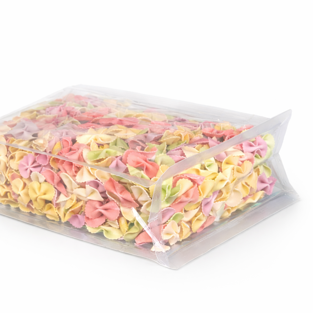 Bolsa con Sacabocado y Fuelle Transparente Cristal | 3 Tamaños Disponibles — vista 4