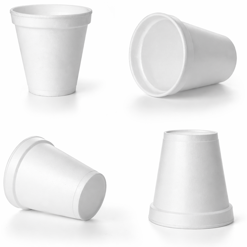 Vaso Espuma Bebidas Calientes o Frías | Con o Sin Tapa | Dos Tamaños Disponibles — vista 2