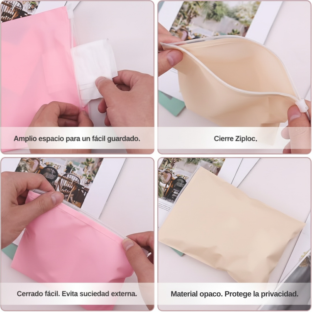 Bolsa Esmerilada Con Cierre Ziploc | 3 Tamaños Disponibles — vista 3