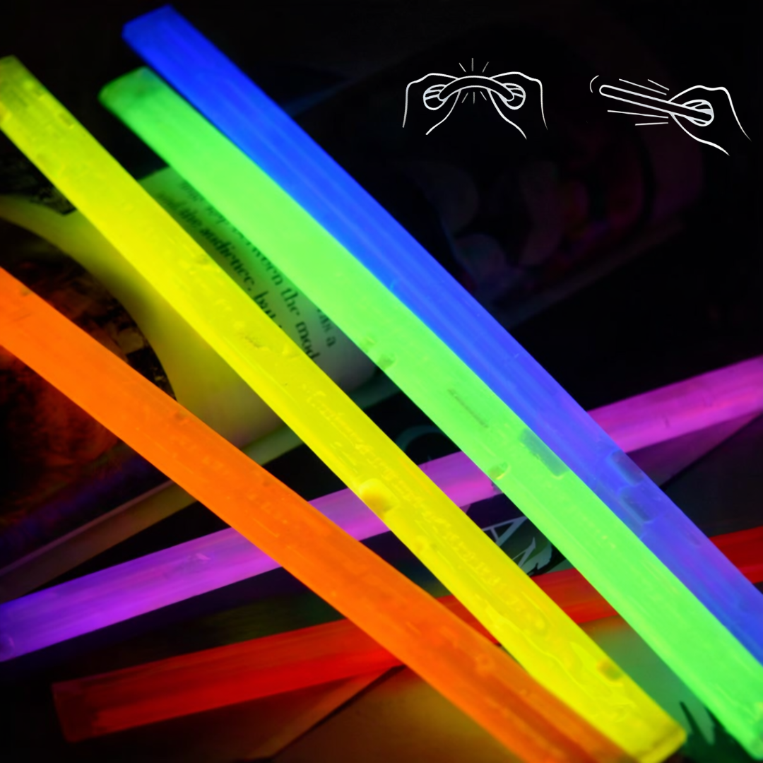 Pulseras Neón Gruesa Fluorescentes Luminosas — vista 3