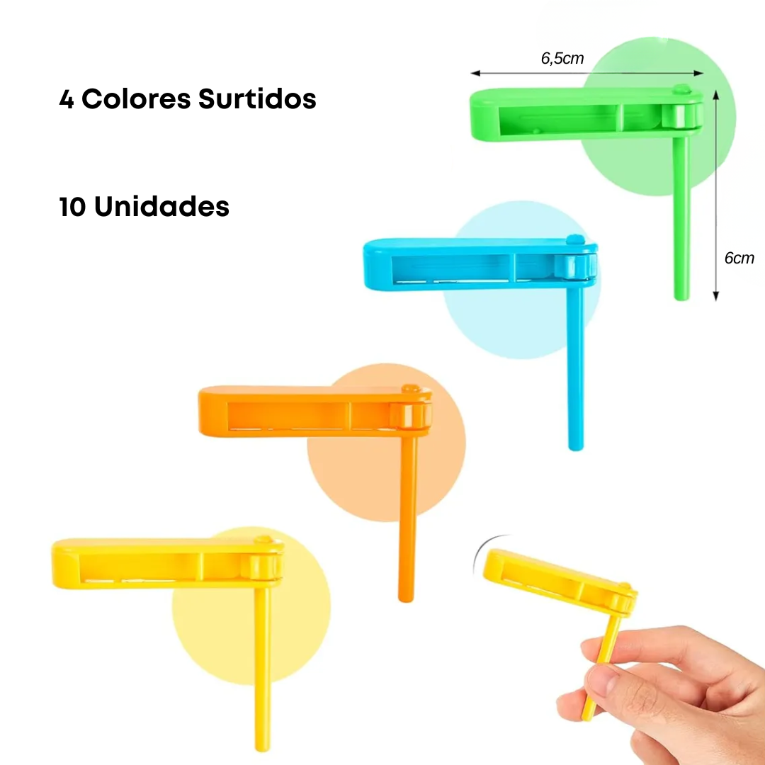 Matraca Plástica Clásica Cotillón | x10 Unidades — vista 3