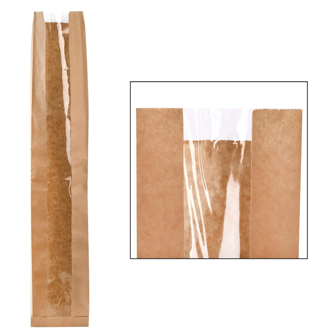 Bolsa Papel Pan Rectangular Con Visor Largo | 4 Tamaños Disponibles — vista 4
