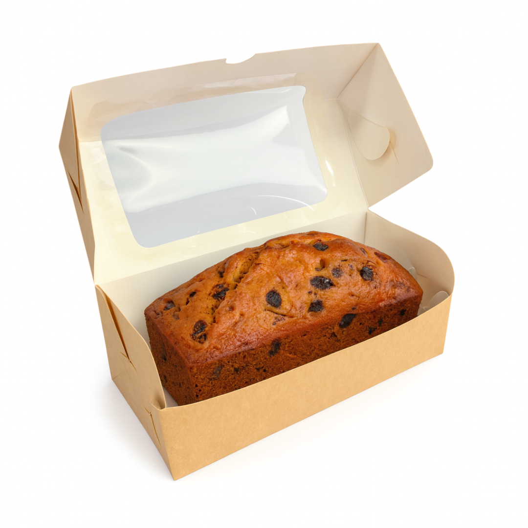 Caja Para Budín Budinera Con Visor | 20x9x7.5cm | Ideal Budín, Cookies, Masitas — vista 2