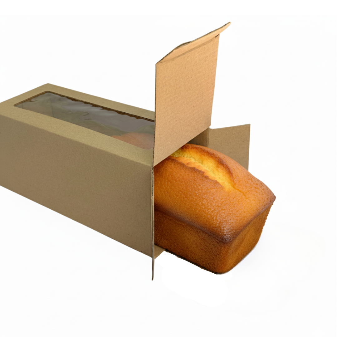 Caja Cartón Con Visor | Budinera | 24x10x9.5 — vista 2