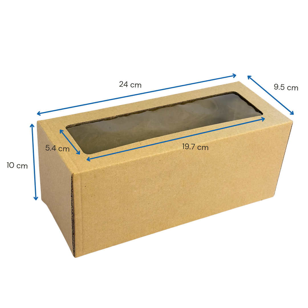 Caja Con Visor Diseño Navidad | Budinera | 24x10x9.5cm — vista 3
