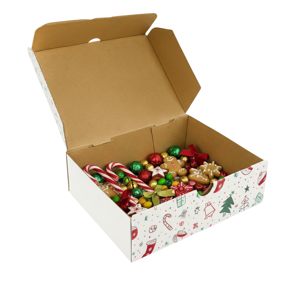 Caja Regalo Rectangular Feliz Navidad | 24x18x6.5 | Diseño #2 — vista 2