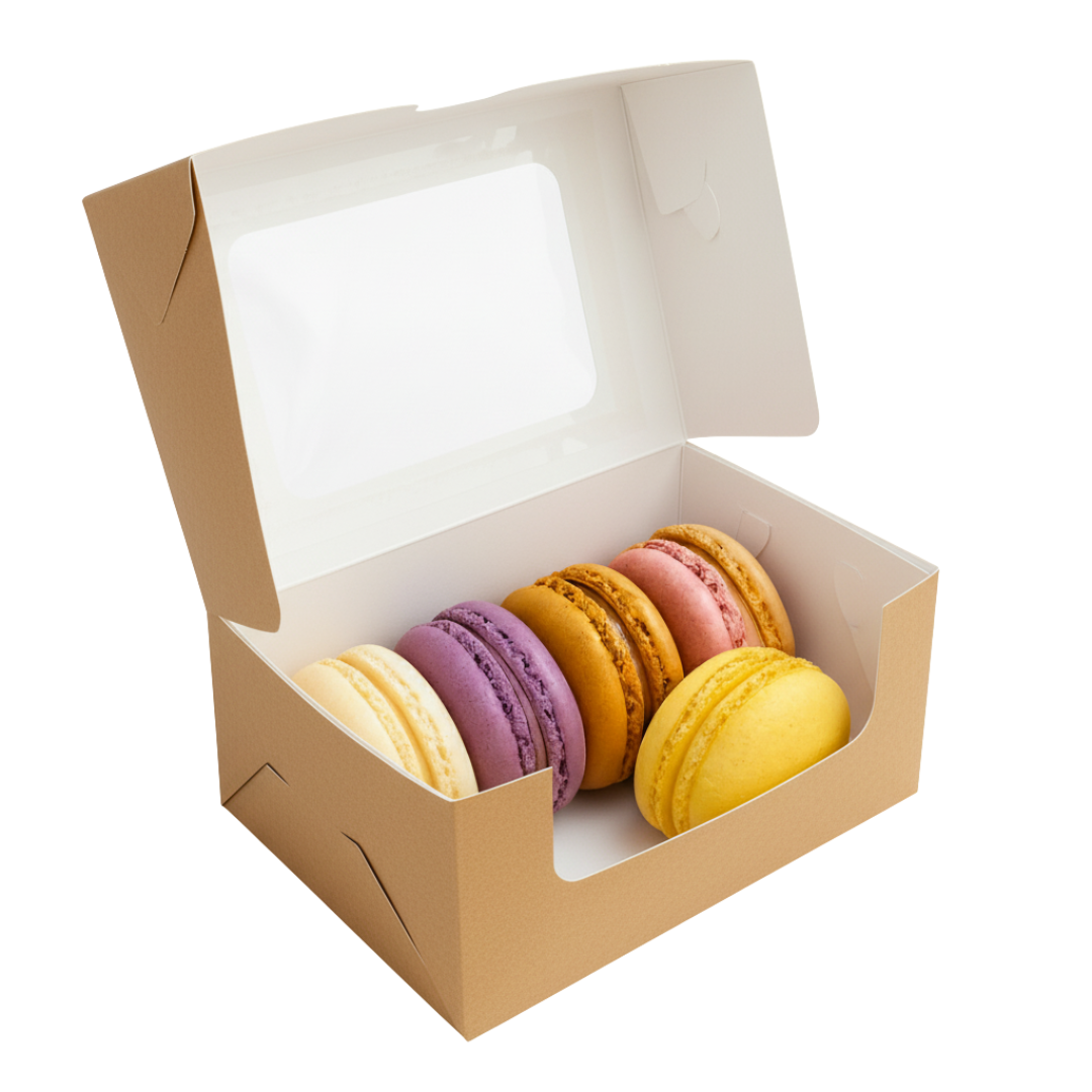Caja Con Visor Amplio | 15x10.5x6 | Ideal Cookies, Macaroons, Masitas — vista 2