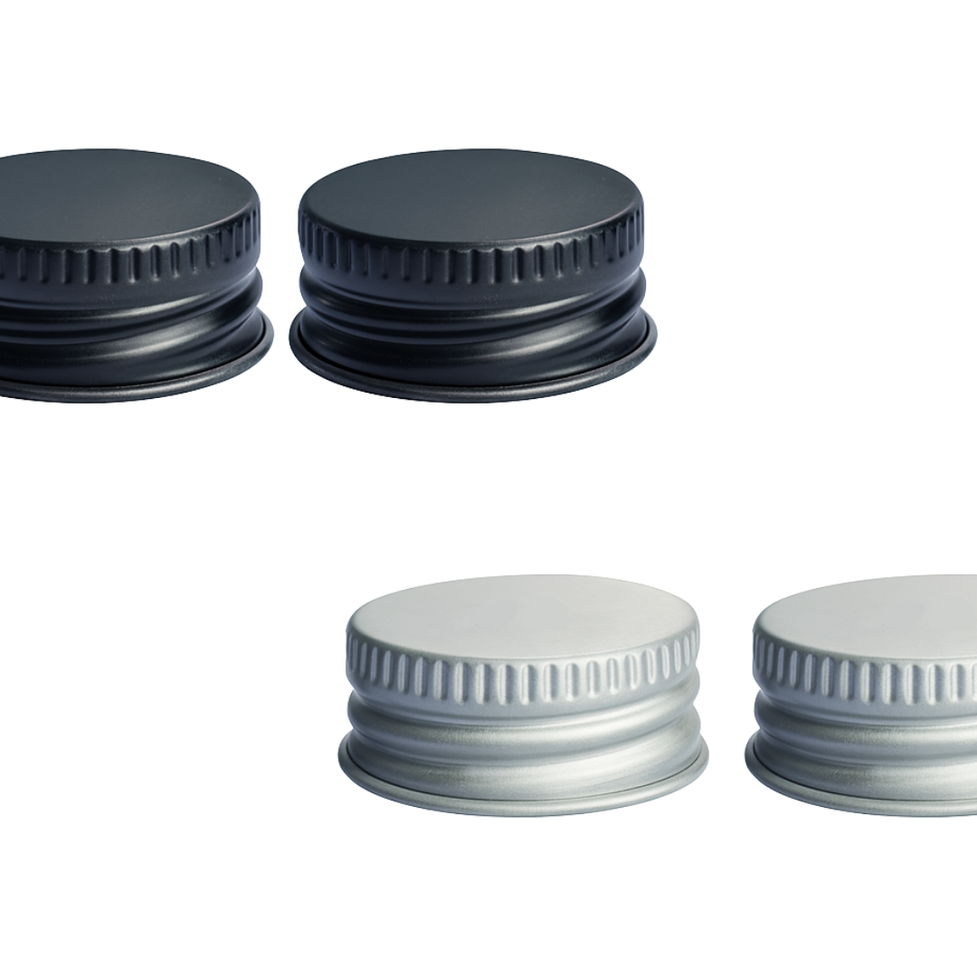 Tapa Ciega Metálica | R24 - R28 | Negro o Plateado — vista 2