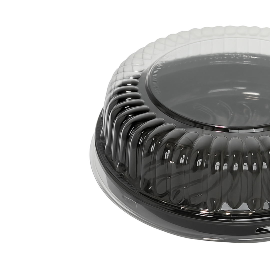Bandeja Tortera Campana Descartable PET Circular | 15x5 | Pack x100 — vista 2