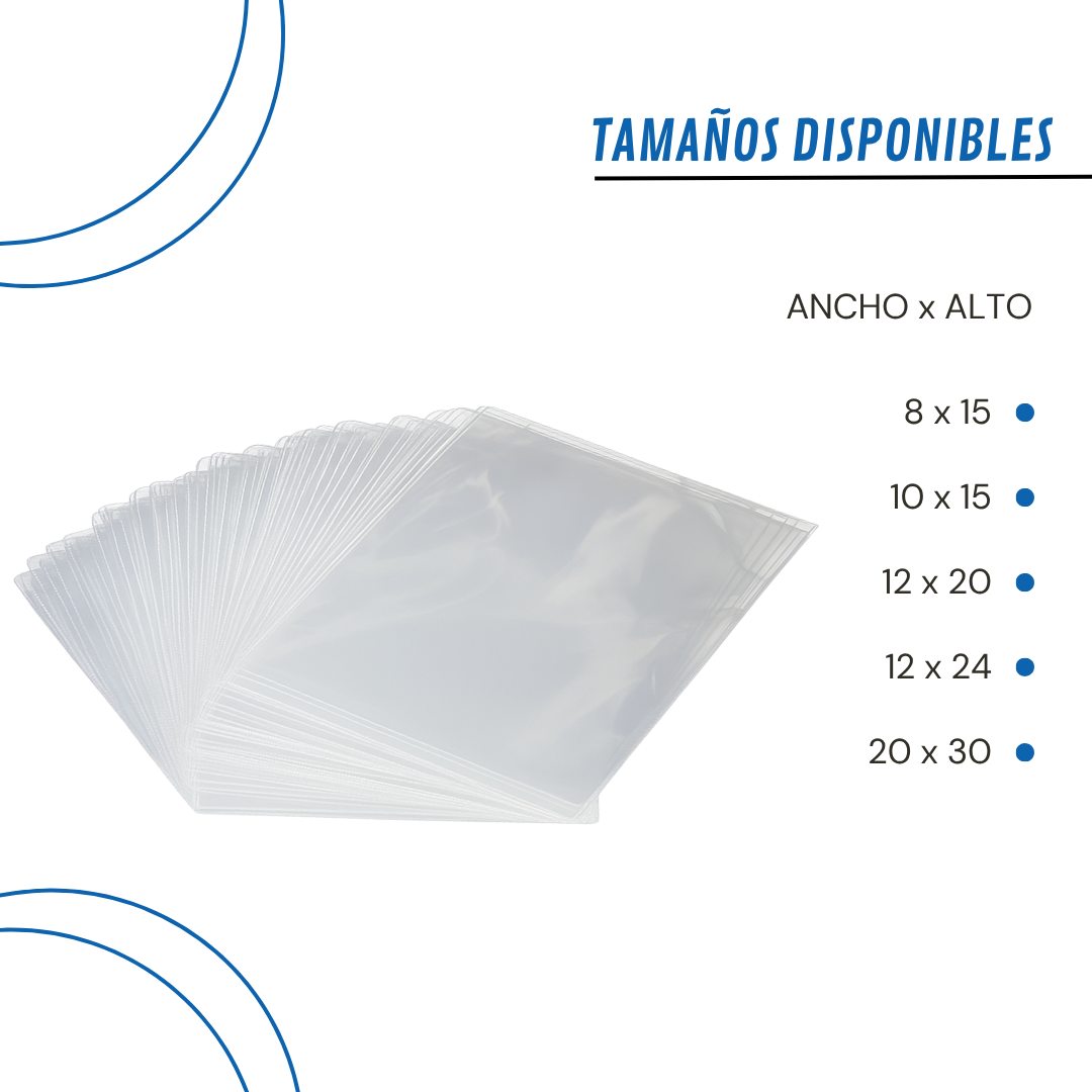 Bolsas PP Polipropileno | 5 Tamaños Disponibles | Pack x1000 — vista 3