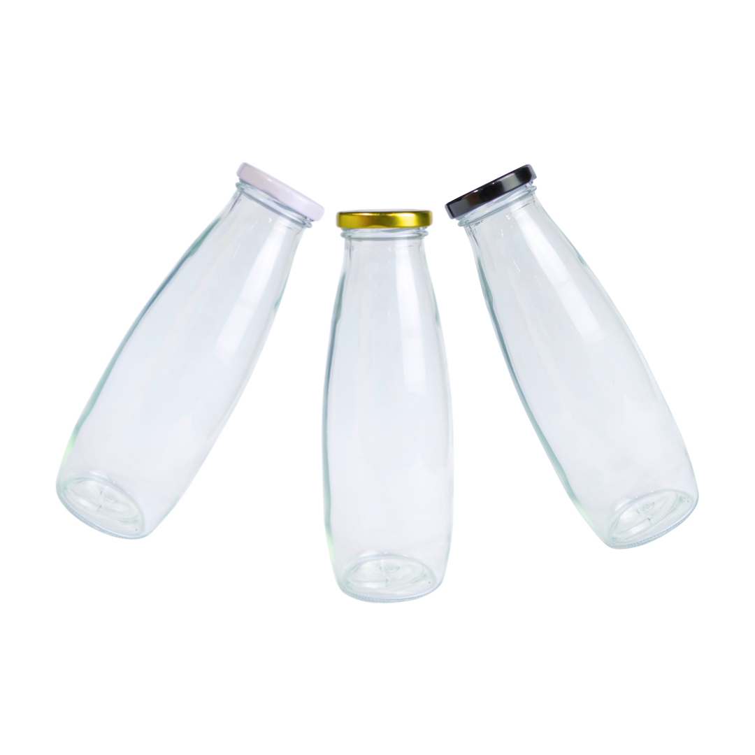 Botella De Vidrio Boca Ancha | 500ml-1000ml | Ideal Jugos, Leche — vista 3