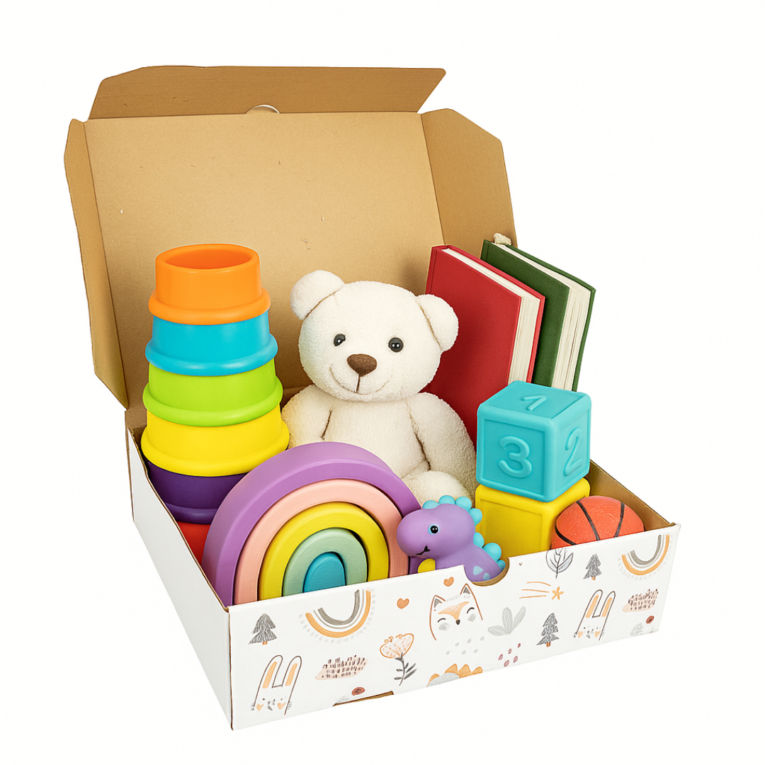 Caja Regalo Rectangular Día Del Niño | 24x18x7 | Diseño Bosque — vista 2